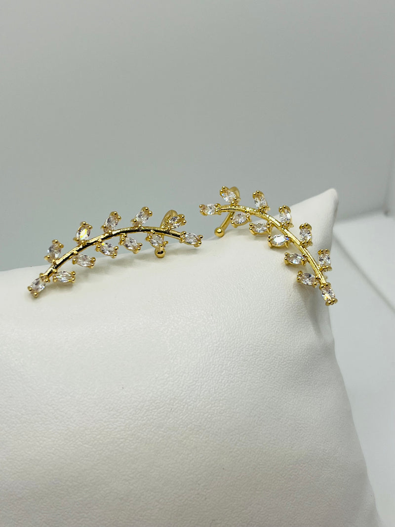 Brinco Ear Cuff LUXO Cristais